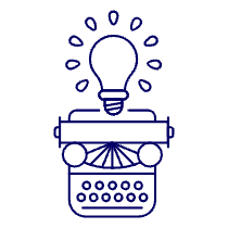 Typewritter Idea Illustration from UX Line Set