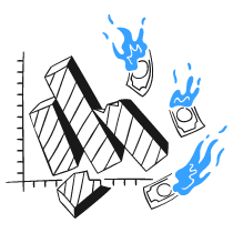 Business Graph Collapsing 1 Illustration from Brooklyn Set