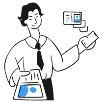 Businessman Card 1 Illustration from Brooklyn Set