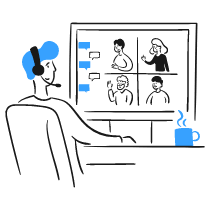 Facetime Meeting 3 Illustration from Brooklyn Set
