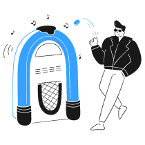 Boombox 1 Illustration from Brooklyn Set