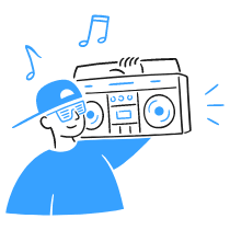 Boombox 3 Illustration from Brooklyn Set
