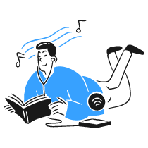 Listening Music 2 Illustration from Brooklyn Set