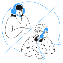 Digital Customer Service 2 Illustration from Brooklyn Set