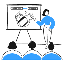 Designer Giving A Keynote 1 Illustration from Brooklyn Set