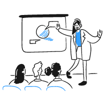 Designer Giving A Keynote 3 Illustration from Brooklyn Set