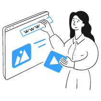 Designing A Website 3 Illustration from Brooklyn Set