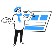 Designing A Website 4 Illustration from Brooklyn Set