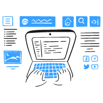 Coding A Website 3 Illustration from Brooklyn Set