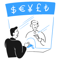 Currency Exchange 2 Illustration from Brooklyn Set
