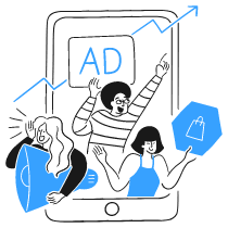 Digital Ads 1 Illustration from Brooklyn Set