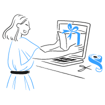 Online Gifting 2 Illustration from Brooklyn Set