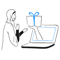 Online Gifting 3 Illustration from Brooklyn Set