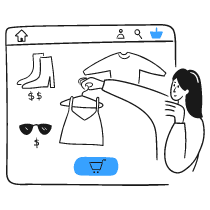 Online Shopping 4 Illustration from Brooklyn Set