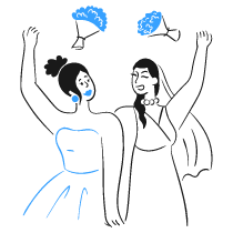 Lgbt Wedding 1 Illustration from Brooklyn Set