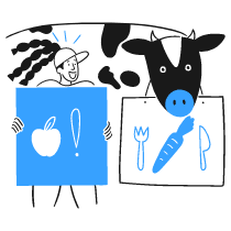 VEGAN 4 Illustration from Brooklyn Set