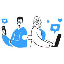 Online Romance 1 Illustration from Brooklyn Set