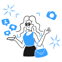 Social Influencer 1 Illustration from Brooklyn Set