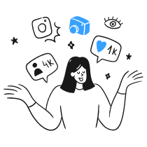 Social Influencer 3 Illustration from Brooklyn Set