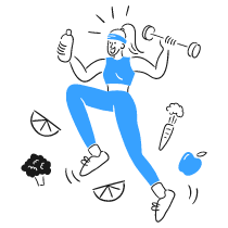 Being Healthy 1 Illustration from Brooklyn Set