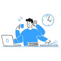 Being Productive 1 illustration - Free transparent PNG, SVG. No Sign up needed.