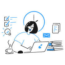 Being Productive 3 illustration - Free transparent PNG, SVG. No Sign up needed.