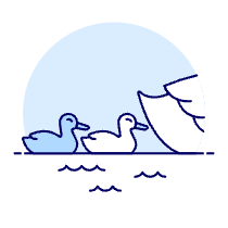 Baby Goose Illustration from UX Duotone Set