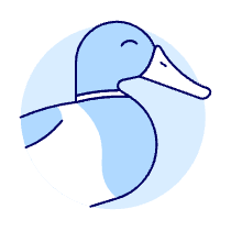 Duck Illustration from UX Duotone Set