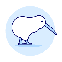 Kiwi Bird Illustration from UX Duotone Set