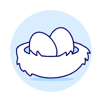 Nest Egg Illustration from UX Duotone Set