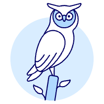 Owl Illustration from UX Duotone Set