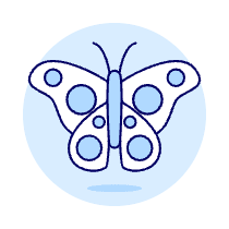 Butterfly Illustration from UX Duotone Set
