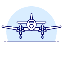Air Force Plane 2 Illustration from UX Duotone Set