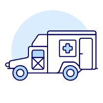 Medic Truck Illustration from UX Duotone Set