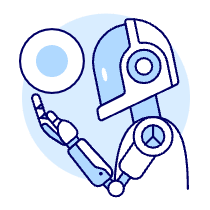 Robot Orb Illustration from UX Duotone Set