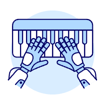 Musician Ai Illustration from UX Duotone Set