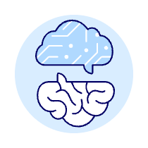 Ai Brain Communicate Illustration from UX Duotone Set