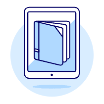E Book Illustration from UX Duotone Set