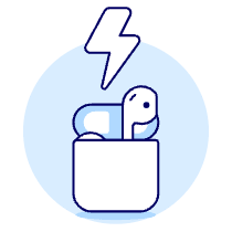 Airpod Charging Illustration from UX Duotone Set