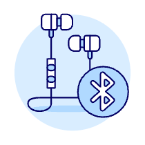 Headsets Bluetooth Illustration from UX Duotone Set