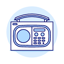 Radio Vintage 02 Illustration from UX Duotone Set