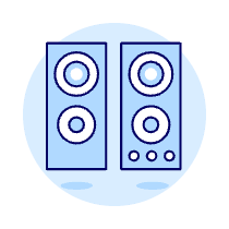 Audio Speakers 1 Illustration from UX Duotone Set
