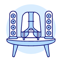 Audio Speakers Subwoofer Illustration from UX Duotone Set