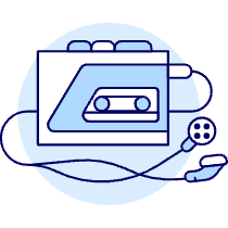 Tape Player 3 Illustration from UX Duotone Set