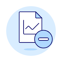 Chart File Remove Illustration from UX Duotone Set