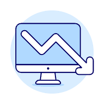 Decreasing Imac Illustration from UX Duotone Set