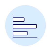 Horizontal Bar Chart Illustration from UX Duotone Set