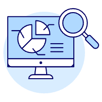 Imac Analyze Chart Illustration from UX Duotone Set