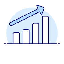 Increasing Chart Illustration from UX Duotone Set