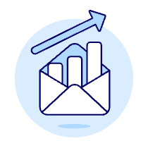 Increasing Envelope Chart Illustration from UX Duotone Set